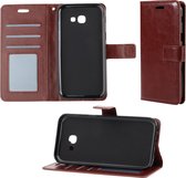 Samsung A5 (2017) Flip Wallet Hoesje Cover Book Case Hoes - Bruin