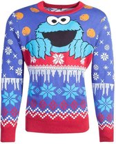 Sesamstraat Kersttrui -2XL- Cookie Monster Christmas Multicolours