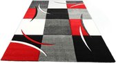 Geweven Karpet Diamond 665-110 Red 160x230 cm