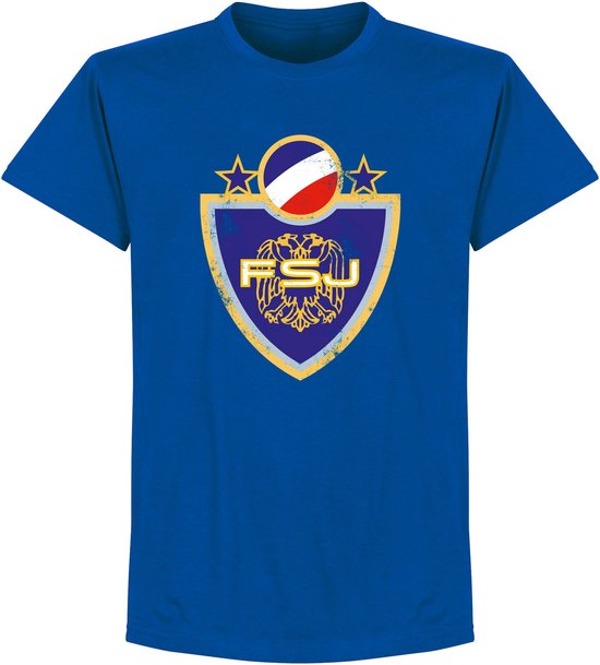 Joegoslavië Logo T-Shirt - Blauw - L