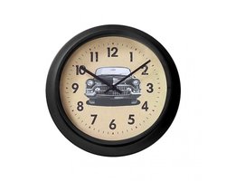 Wandklok - Metaal - Oldtimer  - 32 cm - Route66