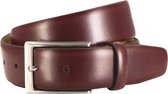 Leren heren riem - bordeaux rood