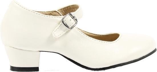 Spaanse schoenen Communie Prinsessen schoenen met hakjes wit maat 41  (binnenmaat... | bol.com