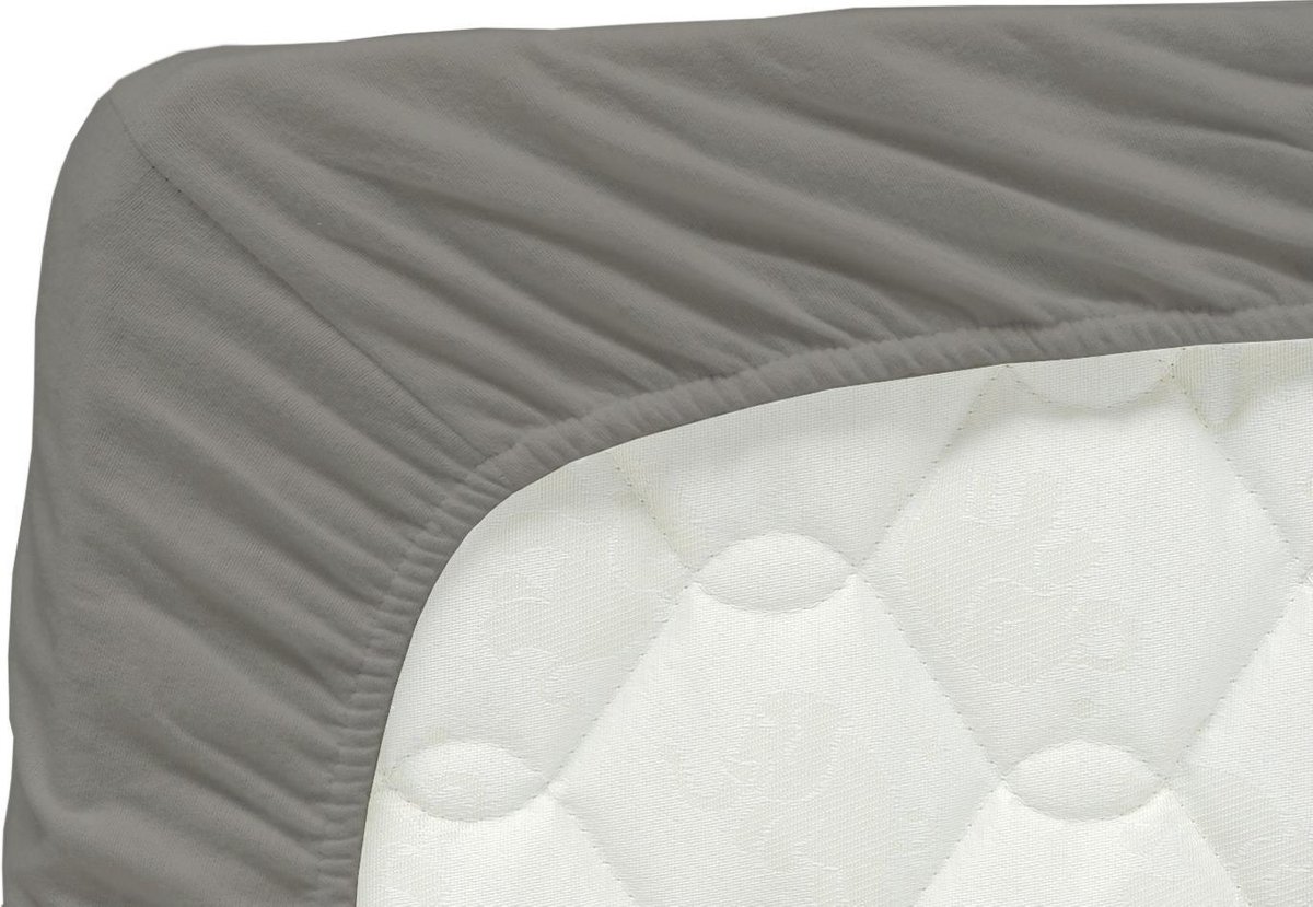 Briljant Baby - Jersey Hoeslaken - 60X120 - Grijs Briljant Baby - Jersey Hoeslaken - 60X120 - Grijs