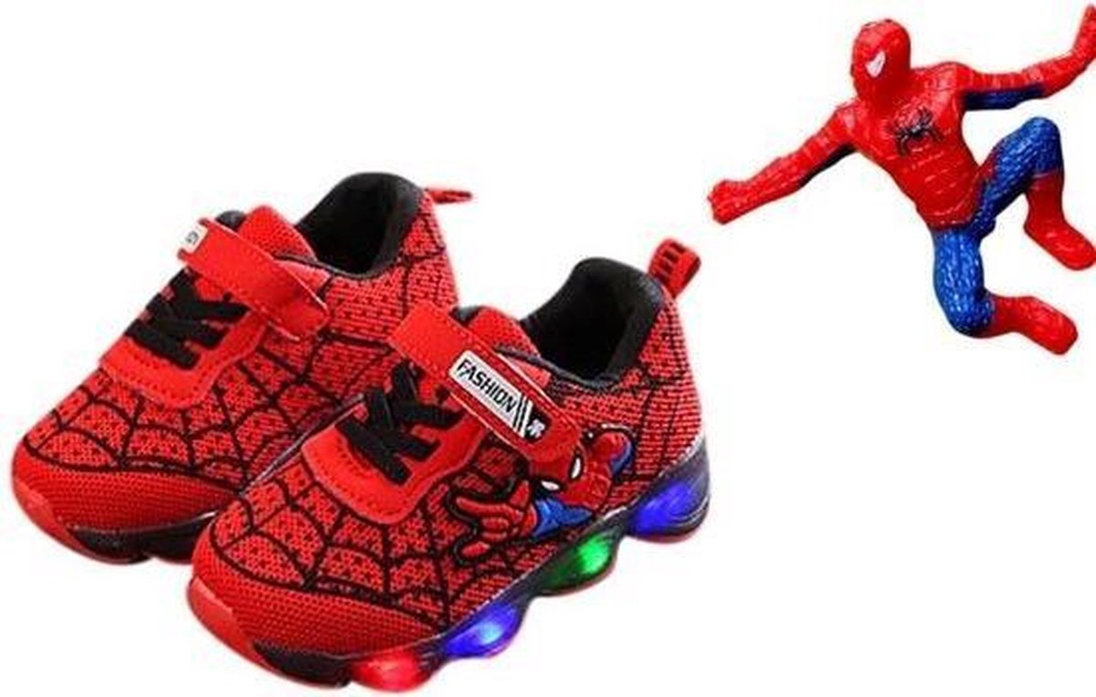 Spiderman schoenen met licht maat 28 Spiderman pak verkleed pak spider  Spinnenheld... | bol.com