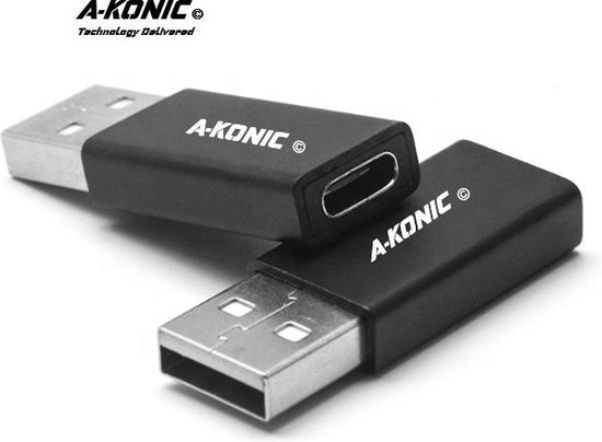 A-Konic© Verloop adapter USB-C naar USB convertor | opzetstuk | office