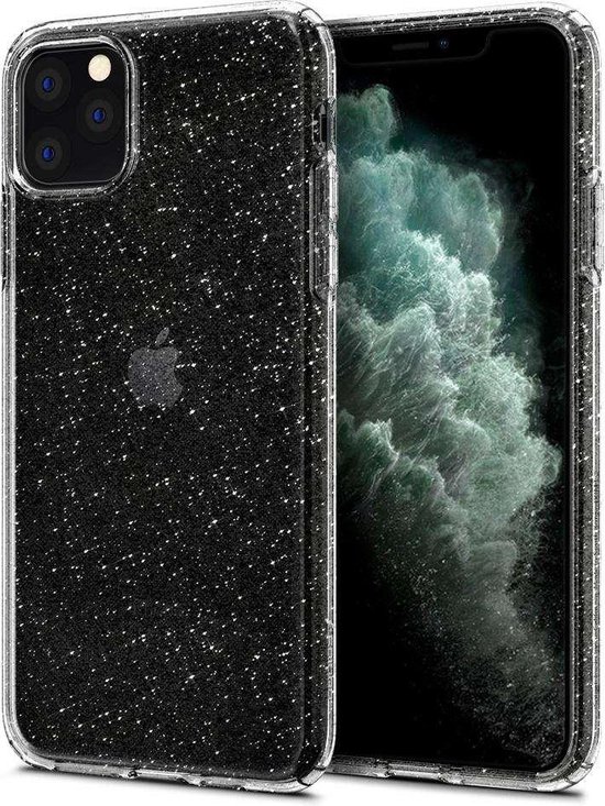 Dusver vangst voorzetsel Spigen Liquid Crystal Glitter Apple iPhone 11 Pro Max Hoesje - Transparant  | bol.com