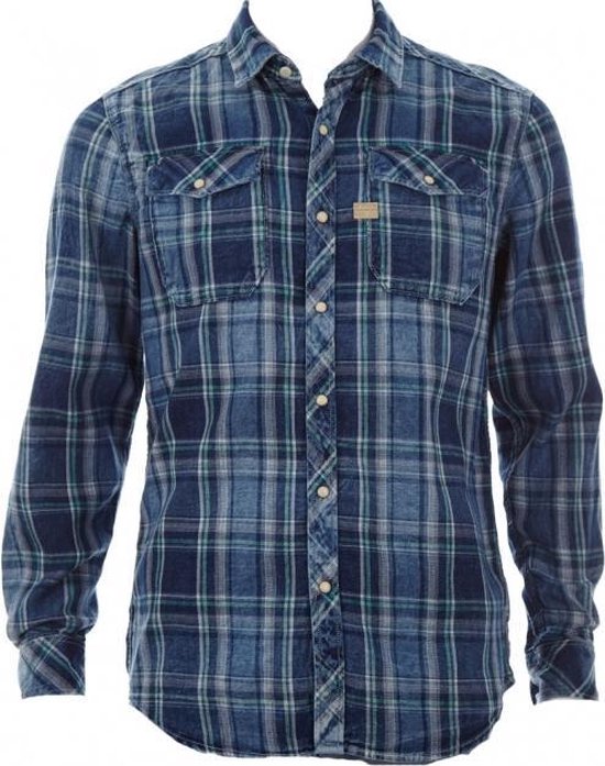 sla heb vertrouwen Los G-star flannel overhemd slim fit - Maat XS | bol.com