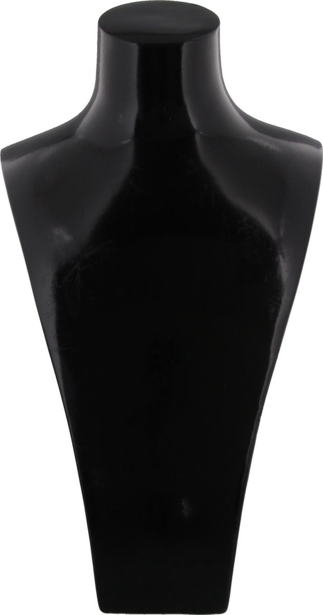 Display voor Kettingen - Sieradenhouder Hals - Acryl - 18x10x30 cm - Zwart