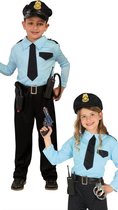 Fiestas Guirca Verkleedpak Politieagent Junior Blauw Mt 7-9 Jaar