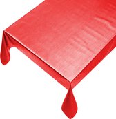 Tafelzeil Metallic Rood 150 x 140 cm - Beschikbaar in 11 maten - Geleverd in een koker