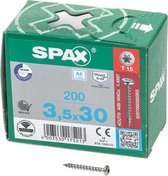Spax aggloméré Spax culasse inox T- Star T15 3.5x30mm (par 200 pièces)