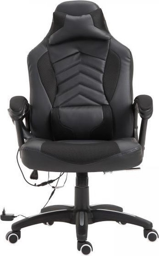 Ergonomische Bureaustoel - Gamestoel - Gamechair - Massage functie - Warmtefunctie - Kunstleer