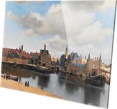 Gezicht op Delft | Johannes Vermeer  | Plexiglas | Wanddecoratie | 90CM x 60CM | Schilderij | Oude meesters | Foto op plexiglas
