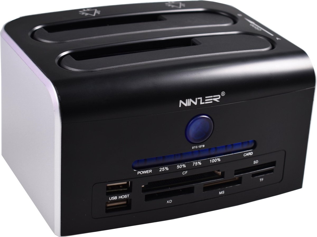 Ninzer All-In-One HDD Dual SATA Harde Schijf USB Clone Docking Station - Ninzer