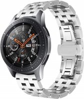 Bandje Zilver RVS Geschikt voor Samsung Galaxy Watch (46 mm)