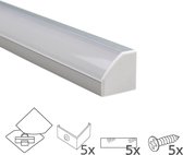 Angle de profilé de bande LED Slim line - 2M - avec couvercle