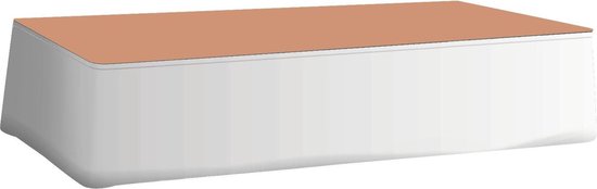 Podiumrok Ongeplooid - Wit - L410cm - H60cm