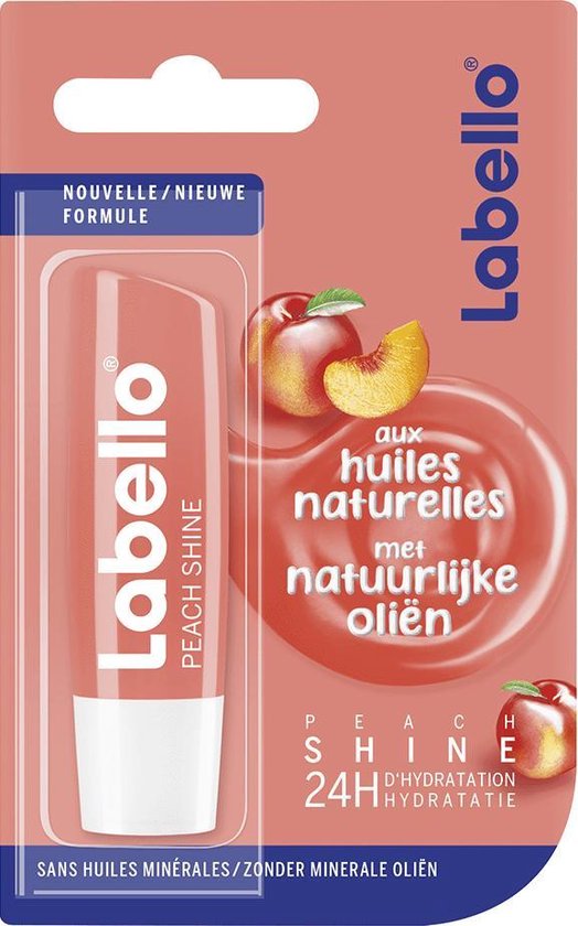 Labello Fruity Shine Peach Lip Balm 5 5 Ml Bol Com