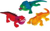 Latex dragon toy assorted with squeeker