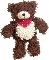Dog toy teddy bear moppy,30cm brown-white