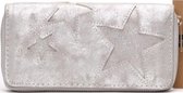 Luxe Portemonnee Sterren met Ritssluiting | Zilver | voor Pasjes en Muntgeld | Accessoires