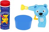 Pustefix Bellenblaaspistool Kat Met Bellenblaas 70 Ml Blauw