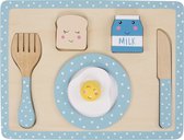 Houten speelsetje Lovely Blue Breakfast - Sass & Belle - Cadeautip - Kinder cadeau - Houten Speelgoed