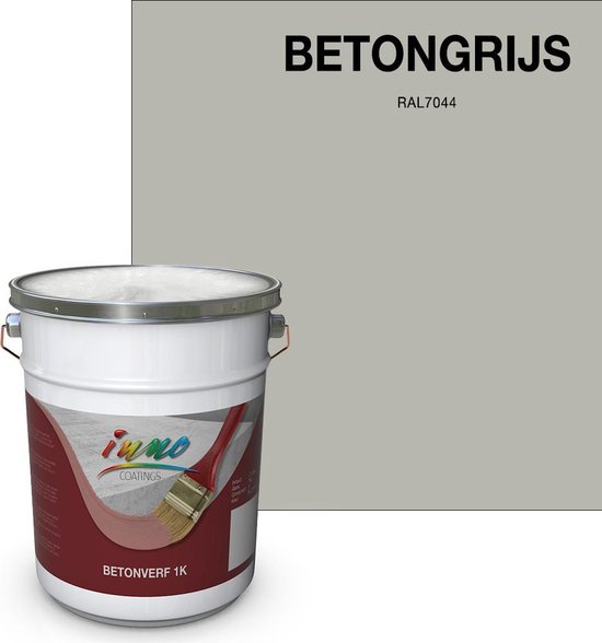 Beton vloercoating - Vloerverf / voor betonvloeren - Betongrijs 7044) -... | bol.com