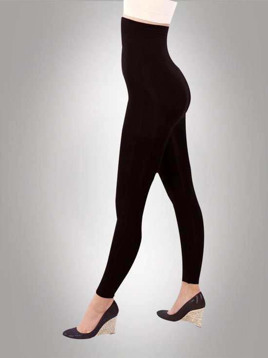 Premium Dames Legging | Hoge Taille| Zwart - S/M | bol