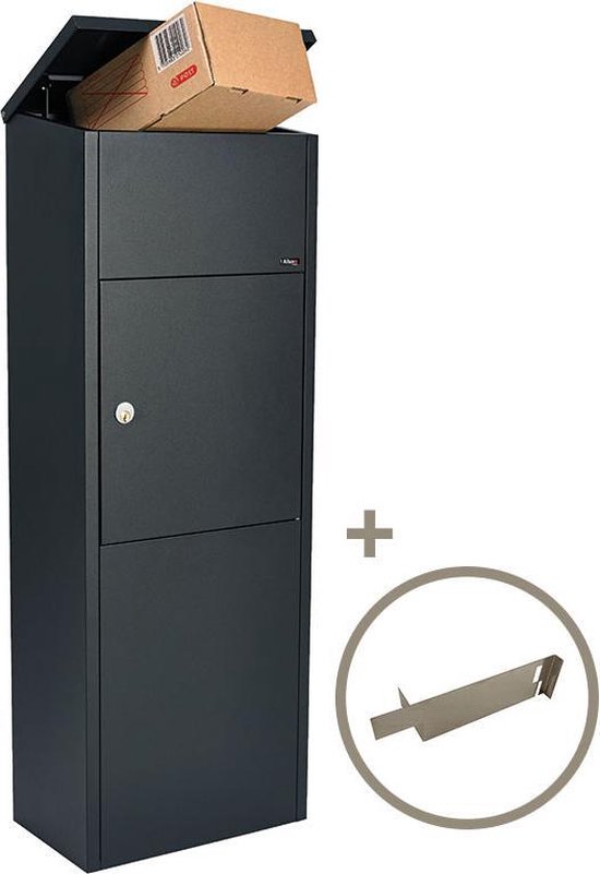 Voortdurende Structureel bijstand Pakketbrievenbus Allux 600 zwart + vuurwerkbeveiliger | bol.com
