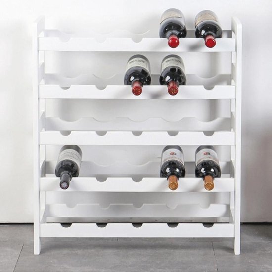 Wiens effectief produceren Houten wijn Display rek Multi-Layer massief houten wijnrek Restaurant wijn  kabinet... | bol.com