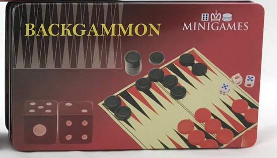 Afbeelding van het spel Blackgammon in handig meeneemblik