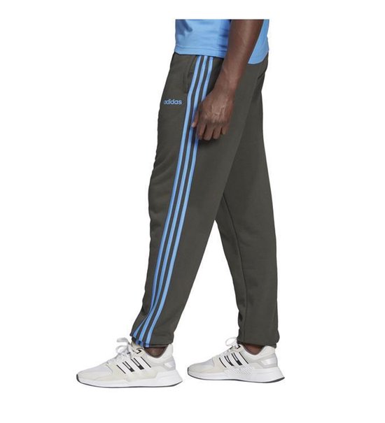adidas Essentials 3-Stripes trainingsbroek heren antraciet/blauw " | bol.com