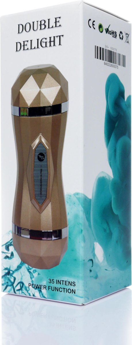 Goedkoopste Bossoftoys - Double delight - 26-00075 - Masturbator vagina - 35 function - usb rechargeable - 28 cm - 2 motors