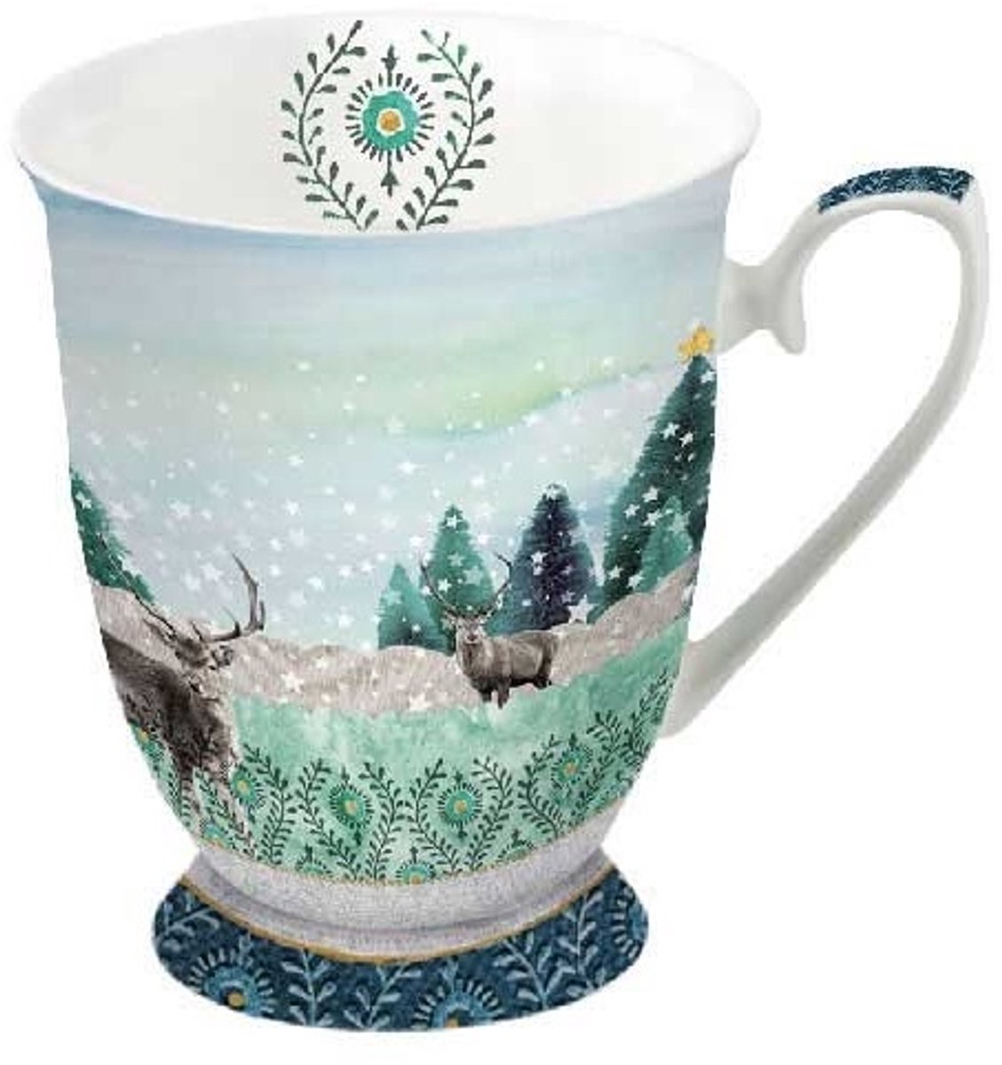 Ambiente beker "Deer Winterscene"