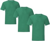 Senvi 3 pack T-Shirts Ronde hals - Maat M - Kleur - Groen Mêlee