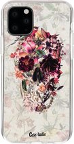 Casetastic Apple iPhone 11 Pro Hoesje - Softcover Hoesje met Design - Flower Skull Print