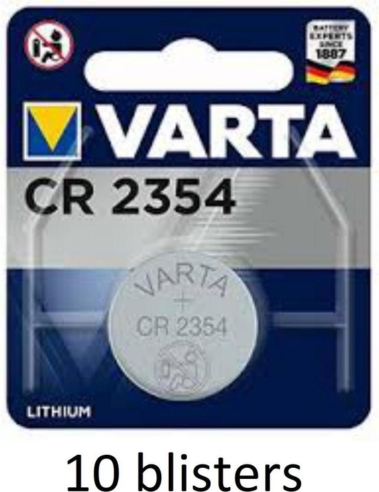 Plicht Horen van Onzin Varta CR2354 Lithium knoopcel batterij 3V - 10 stuks | bol.com