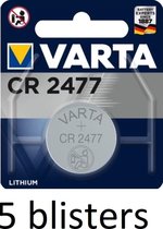 5x Varta CR 2477 Single-use battery Lithium 3 V