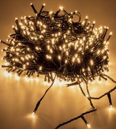 KerstXL cluster kerstverlichting - 400 LED warm wit - voor binnen en buiten -  8 meter - bomen tot 250cm