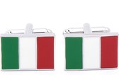 Manchetknopen - Italiaanse Vlag Italie Italiaans