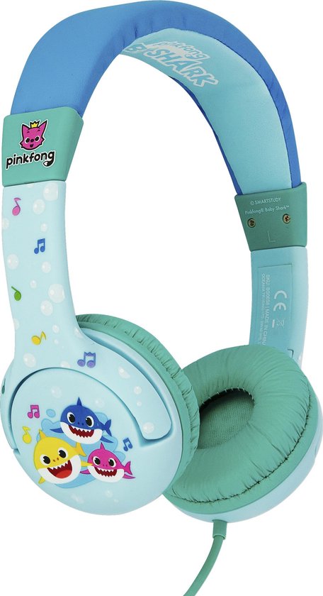 korting klein tevredenheid Baby Shark Family - Blue - Junior Headphones | bol.com
