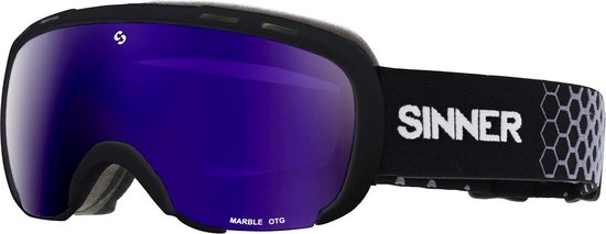 Sinner Marble Otg Unisex Skibril - Matte Black