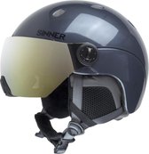 Sinner Titan Visor Unisex Skihelm - Metallic Dark Grey - XL/62 cm