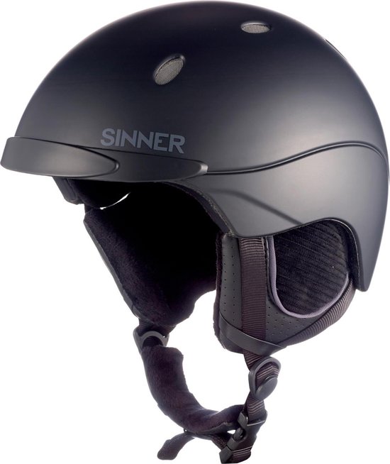 genie extase bestuurder Sinner Titan Unisex Skihelm - Matte Black - XXL/64 cm | bol.com