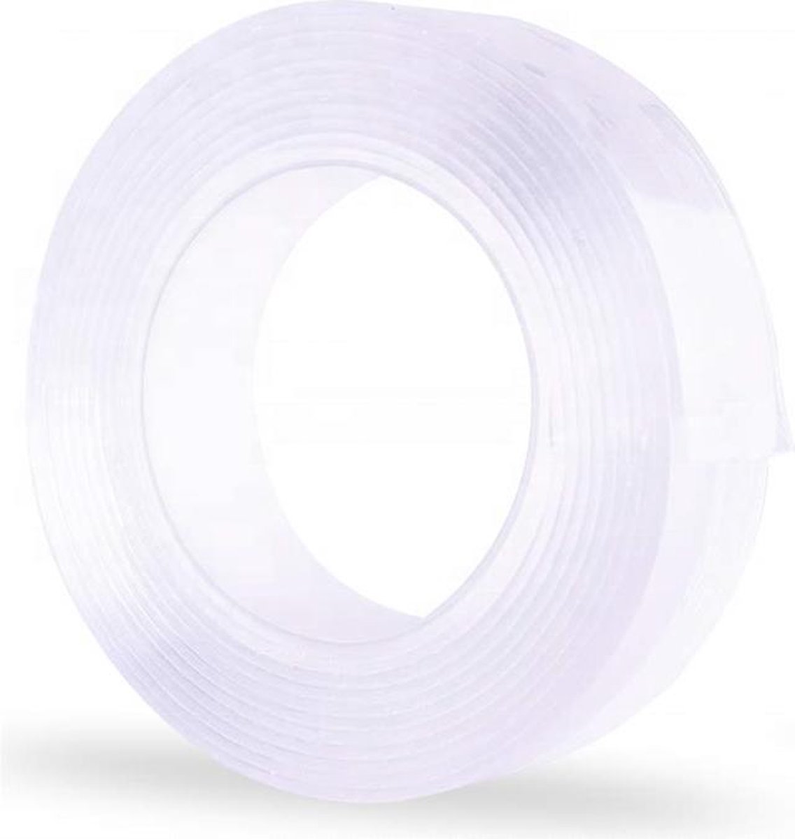 Dubbelzijdige transparante nano tape/plakband - herbruikbaar - 5 meter - Merkloos