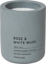 Blomus Geurkaars Fraga 11 cm / ø 9 cm - Rose & White Musk