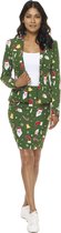 OppoSuits Santababe - Vrouwen Kostuum - Groen - Kerst - Maat 46