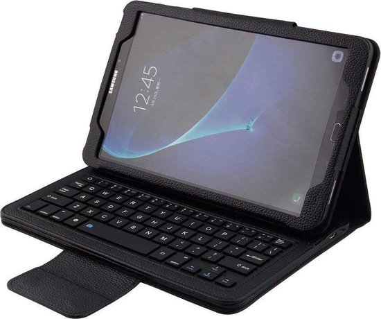 Samsung Galaxy Tab A 10.1 (2016/2018) - Bluetooth toetsenbord hoes - Zwart  | bol